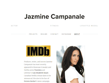 Tablet Screenshot of jazminecampanale.com